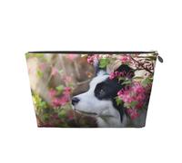 Animale Border Collie Cane carino da compagnia, Borsa da toilette Borsa per trucco Borsa per cosmetici Borsa da toilette da viaggio portatile