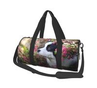 Animale Border Collie Cane carino da compagnia, Borsone da viaggio di grande capacità Borsa rotonda Borsa da viaggio sportiva Borsa da viaggio Borsa da fitness