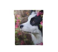 Animale Border Collie Cane carino da compagnia, Spremere il portafoglio superiore da donna Borsa portaoggetti Piccola portamonete Portamonete