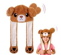 Animale Cappello con Orecchie Che Si Muovono, Peluche Cappelli Divertenti | Peluche Cappello Orecchie Che Si Muovono per Bambini Adulti per Halloween Natale Carnevale Pasqua Feste di Compleanno Regalo