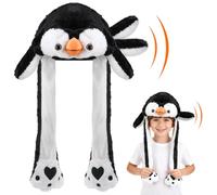 Animale Cappello con Orecchie Che Si Muovono, Peluche Cappelli Divertenti | Peluche Cappello Orecchie Che Si Muovono per Bambini Adulti per Halloween Natale Carnevale Pasqua Feste di Compleanno Regalo