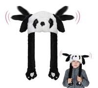 Animale Cappello con Orecchie Che Si Muovono, Peluche Cappelli Divertenti | Peluche Cappello Orecchie Che Si Muovono per Bambini Adulti per Halloween Natale Carnevale Pasqua Feste di Compleanno Regalo