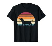 Animale Da Compagnia Amante Dei Cani Retro Bassotto Maglietta