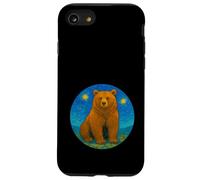 Animale dello zoo dell'orso grizzly - Van Gogh in stile notte stellata Custodia per iPhone SE (2020) / 7 / 8