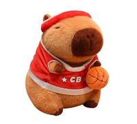Animale Di Di Capibara - Bambola Di Cartone Animato Morbida E Carina Da 9 Pollici Con Uniforme Da Basket | Simpatico Peluche Capibara - Per Bambini Ragazzi Ragazze Auto Tavoli Casa Scuola Uffici