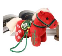 Animale Di Peluche A Forma Di Cavallo,Figurine Artistiche Portafortuna Per L'Anno 2026,Giocattoli Per L'Anno Del Cavallo | Per Feste Come Natale E Capodanno Cinese, Per Bambini E Ragazze, Per La Fatto