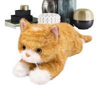 Animale di peluche a forma di gatto ponderato - 45 cm compagno di sonno giocattolo per dormire | per bambini e adulti per la camera dei bambini casa divano ufficio viaggi compleanno Natale
