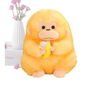 Animale di peluche a forma di scimmia - Bambola morbida da 30 cm con una scimmia e banana, comoda bambola per bambini, decorazione per soggiorno, compleanno, divano, camera da , mese