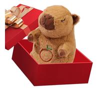 Animale di peluche capibara - Giocattolo calmante per il sonno, bambola per alleviare l'ansia | di accompagnamento per il comfort del ritmo regolabile, figura in peluche rilassante per la tera