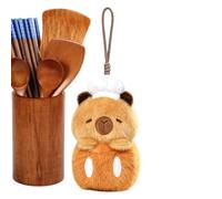 Animale di peluche chef Morbida e Carina Collezionabile Decorazione per la | Figurina Chef in Peluche per Camera da Letto Casa Accessorio Fotografico Mensola Cucina Festa Moglie Fidanzata