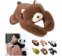 Animale di peluche con braccia extra lunghe per abbracciare - Panda, bradipo, orso posabile in stile kawaii, regalo per conforto e relax per bambini e adulti Osopardo 45CM