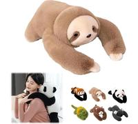 Animale di peluche con braccia extra lunghe per abbracciare - Panda, bradipo, orso posabile in stile kawaii, regalo per conforto e relax per bambini e adulti Perezoso 45CM