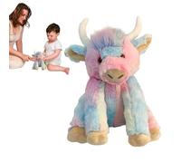 Animale di peluche della delle Highlands,peluche della delle Highlands | Animali di peluche della musicale,Peluche morbido a forma di animale da fattoria da 9,84 pollici, le