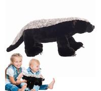 Animale di peluche di Badger Honey - Simulazione realistica giocattolo peluche con pelliccia morbida e dettagli realistici, modello di fauna selvatica per bambini e adulti, ottimo per l'istruzi