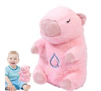 Animale Di Peluche Di Battito Cuore - Capybara Traspirante Un Animale Di Peluche | Capybara Peluche Con Lenitivo | Traspirante La Lontra Del Sonno Buddy Con Musica E Luce Per I To