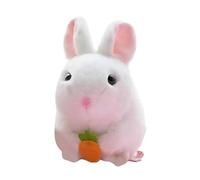 Animale di peluche di coniglio - Giocattolo di peluche di coniglio dei cartoni animati animale di peluche di coniglio | Giocattolo di coniglio a spago con coda che mescola, animale di peluche di