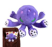 Animale di peluche di polpo - giocattolo di peluche morbido, figura di creatura marina carina, bambola marina da collezione | Halloween Decorazione per la casa per bambini adolescenti ragazzi ragazzi