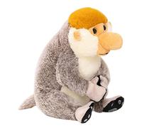 Animale di peluche di scimmia - giocattolo di peluche realistico, morbido Huggable | Long Nosed Collectable Kids Companion Bedroom Living Room Decor Baby Shower Compleanno Gift Toddler Boy Girl Play