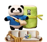 Animale di peluche Panda - peluche panda morbido | Bel giocattoli per animali di peluches pandas soffocante | Cuscino 27 cm per letto di divano sedia, decorazione per la casa unica per bagno bagno bag
