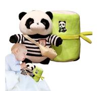 Animale di peluche Panda - peluche panda morbido | Bel giocattoli per animali di peluches pandas soffocante | Cuscino 27 cm per letto di divano sedia, decorazione per la casa unica per bagno bagno bag