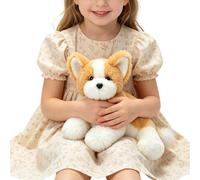 Animale Di Peluche Per Bambini Cuscino Corpo Morbido E Coccoloso Sdraiato | Peluche Cani Cuccioli Ideale Per Bambini E Bambine, Camera Da , Casa, Compleanno, Giocare, Coccolare E