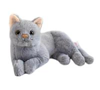 Animale Di Peluche Per Gatti Di Peluche - Cuscino Per Realistico 3D, Morbido Giocattolo Per Gattini In Velluto Corto Anti-accartocciamento, Cuscino Coccoloso Stimolante I Sensi, Regalo Durevol