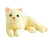 Animale Di Peluche Per Gatti Di Peluche - Cuscino Per Realistico 3D, Morbido Giocattolo Per Gattini In Velluto Corto Anti-accartocciamento, Cuscino Coccoloso Stimolante I Sensi, Regalo Durevol