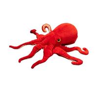 Animale Di Peluche Polpo - Peluche Marina Realistico, Giocattolo Cefalopode Rosso | Dolce Di Creatura Oceano, Compagno Di Abbraccio Decorativo Multiuso Per L'Ora Del Tramonto 110g Con Tessuto