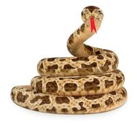 Animale di pezza di serpente Halloween 78, 7 pollici Simulazione di serpente di peluche con la lingua rivoltata verso l'esterno Peluche imbottito di cotone imbottito per scherzi di feste, Marrone