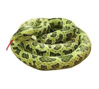 Animale di pezza di serpente Halloween 78, 7 pollici Simulazione di serpente di peluche con la lingua rivoltata verso l'esterno Peluche imbottito di cotone imbottito per scherzi di feste, Verde
