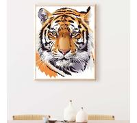 Animale Diamond Painting Kit CompletoCane Pittura Diamante 5D Rotondo Completo per Adulti Principiante, Pittura Diamante Strass Ricamo a Punto Croce Painting per Decorazioni Regalo 70x95 cm PJY9 W-K