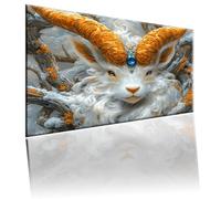 Animale Dipingi con i Numeri per Adulti, Paint by Numbers Pecora, Kit Pittura Adulti con Vernici e Pennelli, Kit di Pittura Acrilica Fai-da-Te per Principianti, Decorazione Murale, 80x110cm 2w-565