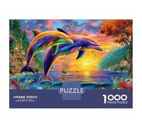 Animale dipinto al neon Puzzle 1000 Pezzi, Jigsaw Puzzle Per Adulti E Ragazzi Dai 14 Anni in Su, Giochi Stimolanti Per Tutta La Famiglia 38x26cm/1000pcs