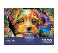 Animale dipinto al neon Puzzle 1000 Pezzi, Puzzle Impossibile 1000 Pezzi, Gioco Di Sfida Intellettuale 38x26cm/1000pcs