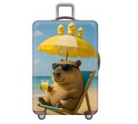 Animale Divertente Copri Valigia,Gatto Cane Mare Spiaggia Coprivaligia Valigie Da 18 A 32 Pollici,Antigraffio,Antipolvere Protezione Elastica Per Bagagli Per Viaggi Di Vacanza (Color 4,L(25-28inch))
