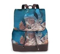 Animale divertente delfino stampato,Zaino da donna, impermeabile, leggero, in pelle PU, alla moda, da viaggio