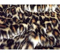 Animale Divertente Pelliccia Finta Materiale Tessuto - Maculato - Leopardo, 1Mtr - 150cm x 100cm