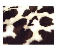 Animale Divertente Pelliccia Finta Tessuto - Marrone Mucca - Mucca Marrone, 1Mtr - 150cm x 100cm