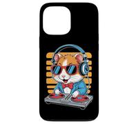 Animale DJ Hamster Con Cuffie Divertente Custodia per iPhone 13 Pro Max