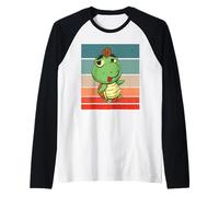 Animale Domestico della Tartaruga Pazza Tartaruga Fresca Maglia con Maniche Raglan