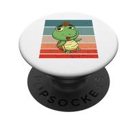 Animale domestico della tartaruga pazza Tartaruga fresca PopSockets PopGrip Adesivo