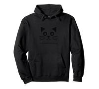 Animale Domestico felino con Logo Whisker Business Felpa con Cappuccio, Unisex per Adulti, Nero, L