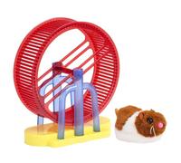 Animale Domestico Interattivo - Criceto Giocattolo Elettronico Per Animali - Ruota Per Esercizi Elettrica Per Criceto Di Simulazione Con Supporto | Simulazione Modello Coniglietto Di Peluche, Ruota Pe