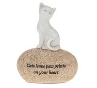 Animale Domestico Sentimento Pietra Sassolini Ornamento Con Parole - Gatto O