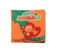 (Animale) Educazione per bambini, libro di stoffa morbido e soffice, libro manuale con disegno su carta sonora