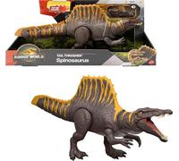MATTEL JURASSIC WORLD LA RINASCITA - SPINOSAURO CODA LETALE, DINOSAURO SNODATO CON DUE MOSSE D'ATTACCO E RUGGITO SONORO