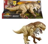 Mattel Jurassic World Rebirth Distortus Rumble N Rampage Dinosaur Action Figure 55,9 cm con 2 azioni di attacco, accurato al contenuto, gioco digitale