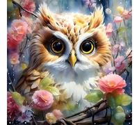 Animale Gufo bruno Puzzle da 90 pezzi per Adulti 30x30cm, 90 pezzi puzzle Difficile Per adulti, Puzzles impegnativo perfetto per serate di gioco, Idea Regalo Uomo e Donna