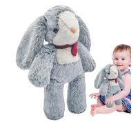 Animale in peluche coniglio - Doudou interattivo per il sonno, adorabile giocattolo di peluche coniglio per bambini, per donne, uomini, ragazze, bambini, adolescenti adulti