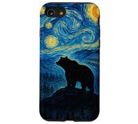 Animale ispirato alla notte stellata in stile Van Gogh Custodia per iPhone SE (2020) / 7/8